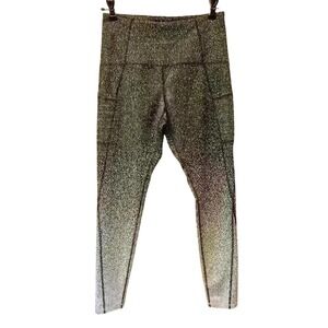 Champion Women's Full Length Compression Leggings Medium Black &‎ White Ombre
